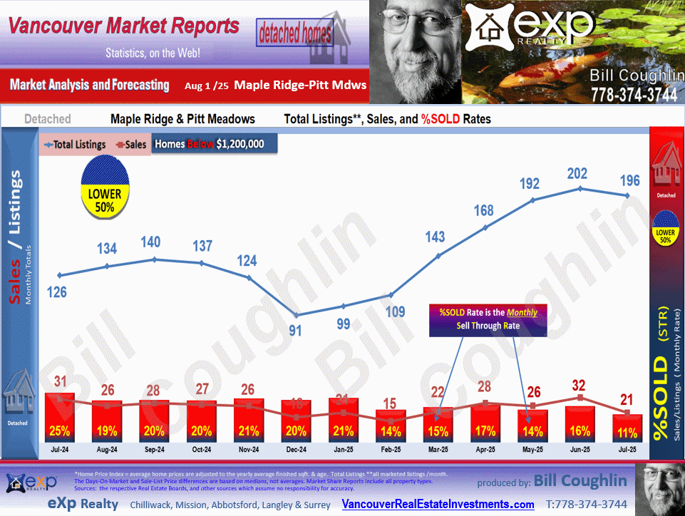 Albion, Silver Valley, South Meadows and all the sub areas of Maple Ridge, Pitt Meadows detailed stats